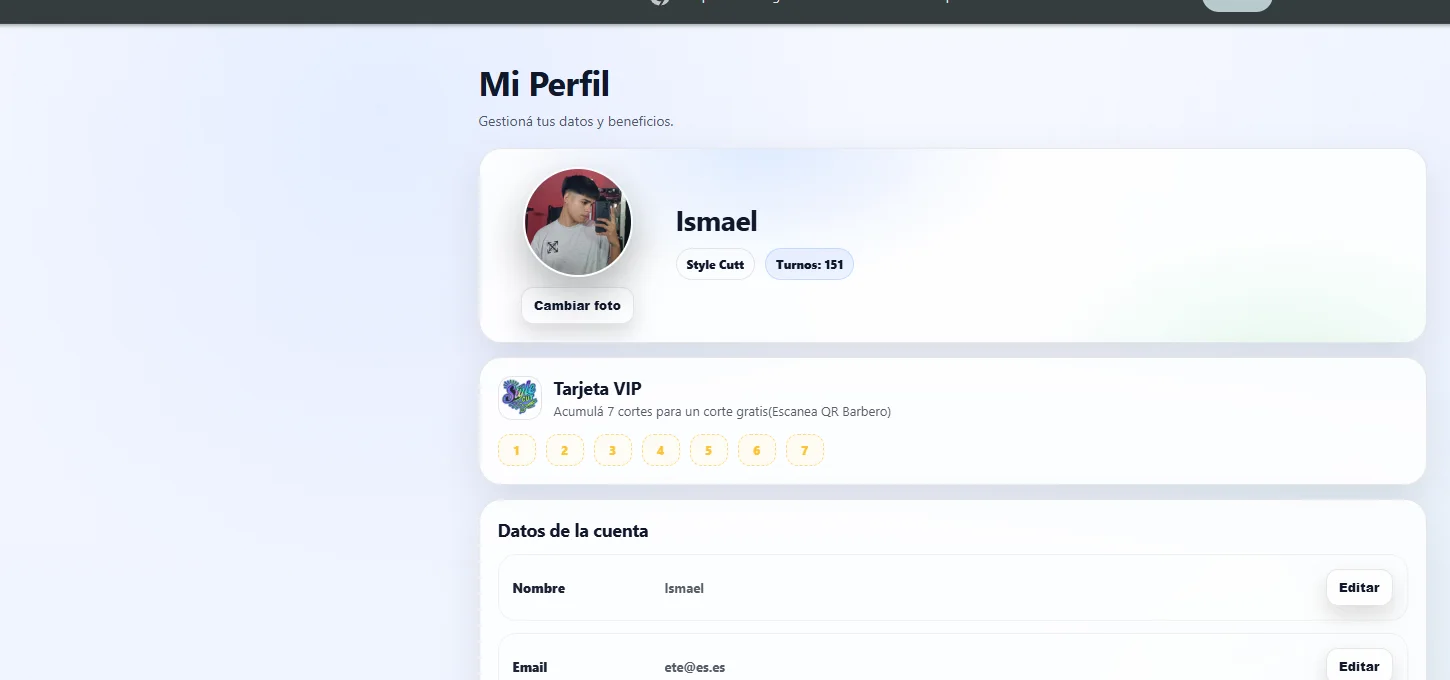 Perfil de cliente real de GoCorte
